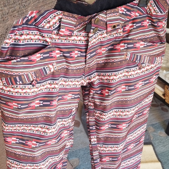Pants - Powder room snowboard pants village tribal